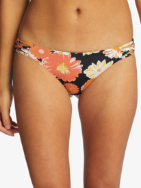 4 Printed Beach Classics Hipster Bikini Bottoms Black ARJX403535 Roxy