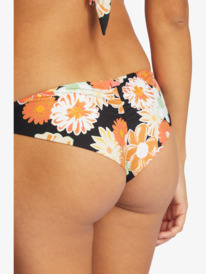 6 Printed Beach Classics Cheeky Bikini Bottoms Black ARJX403536 Roxy