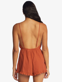 6 Honest Love Strappy Beach Romper Brown ARJX603160 Roxy