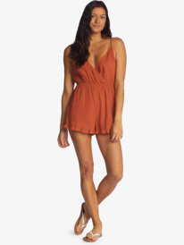 5 Honest Love Strappy Beach Romper Brown ARJX603160 Roxy