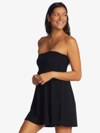 3 La Bomba Strapless Dress Black ARJX603161 Roxy