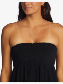 5 La Bomba Strapless Dress Black ARJX603161 Roxy