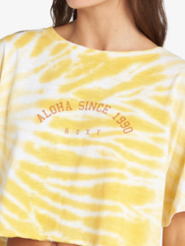 4 Aloha Day 2022 - Camiseta de corte amplio para Mujer Amarillo ARJZT06981 Roxy
