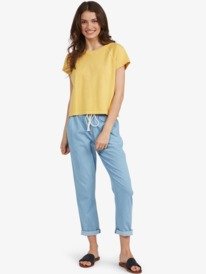 1 Sun Lines Oversized T-Shirt Yellow ARJZT06990 Roxy