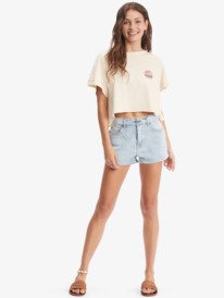 1 When In Hawaii Boat Neck T-Shirt Beige ARJZT07135 Roxy