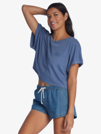1 Having Fun T-Shirt Blue ARJZT07136 Roxy