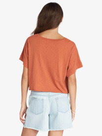 2 Sunrise To Sunset Drop Shoulder T-Shirt Brown ARJZT07241 Roxy