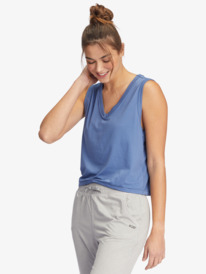 3 Sun Might Shine V-Neck Tank Top Blue ARJZT07276 Roxy