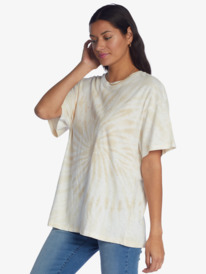 1 Peace Positivity Screen Tee Beige ARJZT07278 Roxy