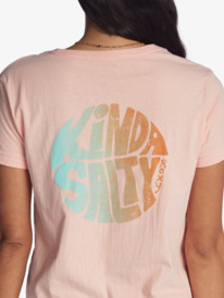 6 Kinda Salty Screen Tee Pink ARJZT07435 Roxy