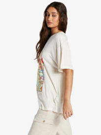 1 On The Hill Oversized Graphic T-Shirt White ARJZT07511 Roxy