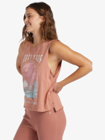 1 Paradise View Sleeveless T-Shirt Brown ARJZT07538 Roxy