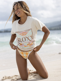 2 Roxy Rays Oversized T-Shirt Beige ARJZT07559 Roxy