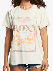 9 Roxy Rays Oversized T-Shirt Beige ARJZT07559 Roxy