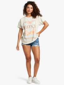 10 Roxy Rays Oversized T-Shirt Beige ARJZT07559 Roxy