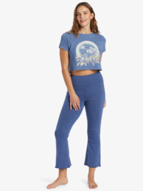 2 Haleiwa Moment Cropped Baby T-Shirt Blue ARJZT07568 Roxy
