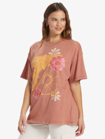 roxy, Florals Oversized T-shirt, CEDAR WOOD (mms0) FLORALS XBFC ARJZT07586