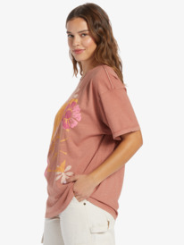 1 Florals Oversized T-shirt Pink ARJZT07586 Roxy