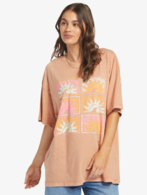 roxy, Sunny Daze Oversized T-shirt, CORK (ckl0) SUNNY DAZE XBFC ARJZT07587