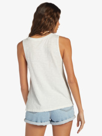 4 Kinda Salty High-Low Hem Muscle Tank White ARJZT07627 Roxy