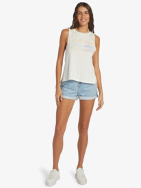3 Kinda Salty High-Low Hem Muscle Tank White ARJZT07627 Roxy