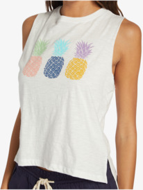 2 Colorful Pineapple Muscle Tank White ARJZT07653 Roxy