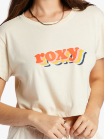 4 Retro Roxy Stack Sleeveless Muscle T-Shirt Beige ARJZT07686 Roxy