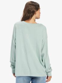roxy, Surf Tropics Oversized Long Sleeve T-Shirt, BLUE SURF (bhb0) SURF TROPICS OLST ARJZT07703