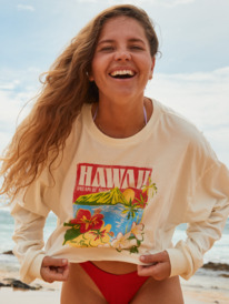 0 Hawaiian Vacay Olsc T-Shirt White ARJZT07734 Roxy