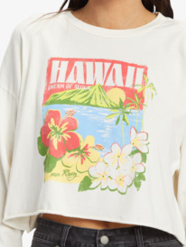 6 Hawaiian Vacay Olsc T-Shirt White ARJZT07734 Roxy