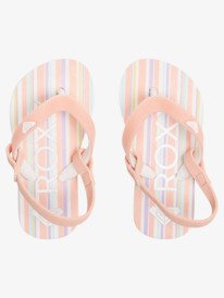3 Toddler's Tahiti Flip-Flops White AROL100005 Roxy