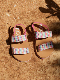 1 Toddler's Roxy Cage Sandals White AROL100020 Roxy