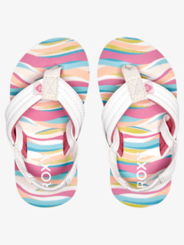 roxy, Toddler's Vista Loreto Sandals, WHITE/PINK (wpn) Vista Loreto - Sandals for Toddlers AROL100025