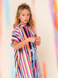 3 Girls 8-16 Stay Magical Poncho Towel Pink ERGAA03141 Roxy