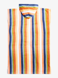 roxy, Girls 8-16 Stay Magical Printed Hooded Poncho Towel, PAPAYA PUNCH RG BEACHIN STRIPE (mfq3) Stay Magical Printed - Hooded Poncho Towel ERGAA03168