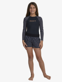 3 Girls 6-16 Swim For Good Time Bico Board Shorts Black ERGBS03104 Roxy