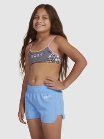 3 Girl's 7-16 Good Waves Only Boardshorts Blue ERGBS03107 Roxy