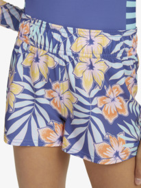 4 Girls 6-16 City Of Surf Swim Shorts Blue ERGBS03114 Roxy