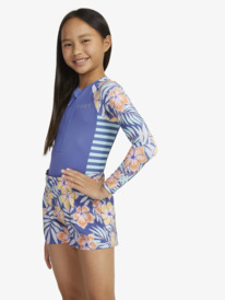 3 Girls 6-16 City Of Surf Swim Shorts Blue ERGBS03114 Roxy