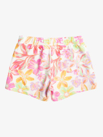 roxy, Twenty Five Miles - Sweat Shorts for Girls 4-16, SNOW WHITE BAYSIDE BLOOMS (wbk9) Twenty Five Miles - Sweat Shorts for Girls 4-16 ERGFB03271