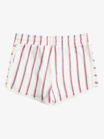 roxy, Girl's 4-16 Cute People Sweat Shorts For Girls, WHITE MARINA STRIPE VERTICALE (xwmb) Cute People - Sweat Shorts for Girls 4-16 ERGFB03285