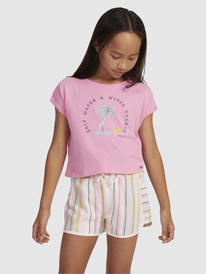 Girls 4 16 Cute People Sweat Shorts Roxy