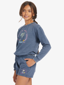 1 Girl's 4-16 Distance And Time A Sweat Shorts Blue ERGFB03296 Roxy