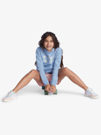 2 Girl's 4-16 Hope You Believe Pullover Hoodie Blue ERGFT03748 Roxy