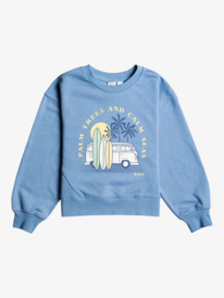 roxy, Girl's 4-16 Miles To Go Boxy Sweatshirt, ALLURE (bjd0) Miles To Go - Boxy Sweatshirt for Girls ERGFT03768