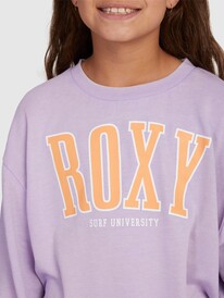 6 Butterfly Parade - Sweatshirt para Raparigas 10-16 Roxo ERGFT03812 Roxy