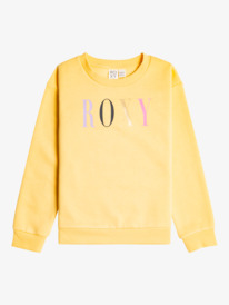 roxy, Girls 4-16 Wildest Dreams Sweatshirt, FLAX (nfk0) WILDEST DREAMS CREW A ERGFT03817