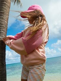 1 Ready To Run - Übergroßes Sweatshirt für Mädchen 4-16 Rosa ERGFT03885 Roxy