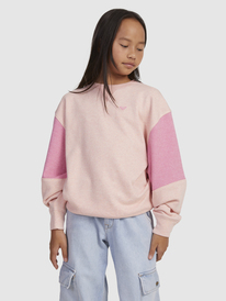 8 Ready To Run - Übergroßes Sweatshirt für Mädchen 4-16 Rosa ERGFT03885 Roxy