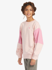 9 Ready To Run - Übergroßes Sweatshirt für Mädchen 4-16 Rosa ERGFT03885 Roxy